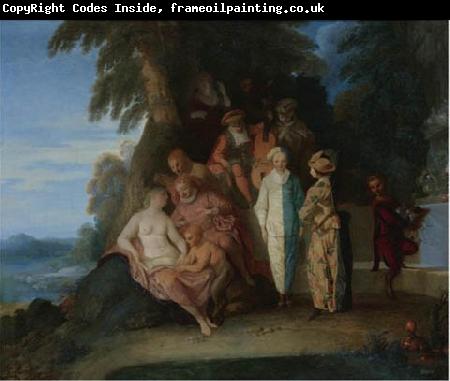 Claude Gillot A scene inspired by the Commedia